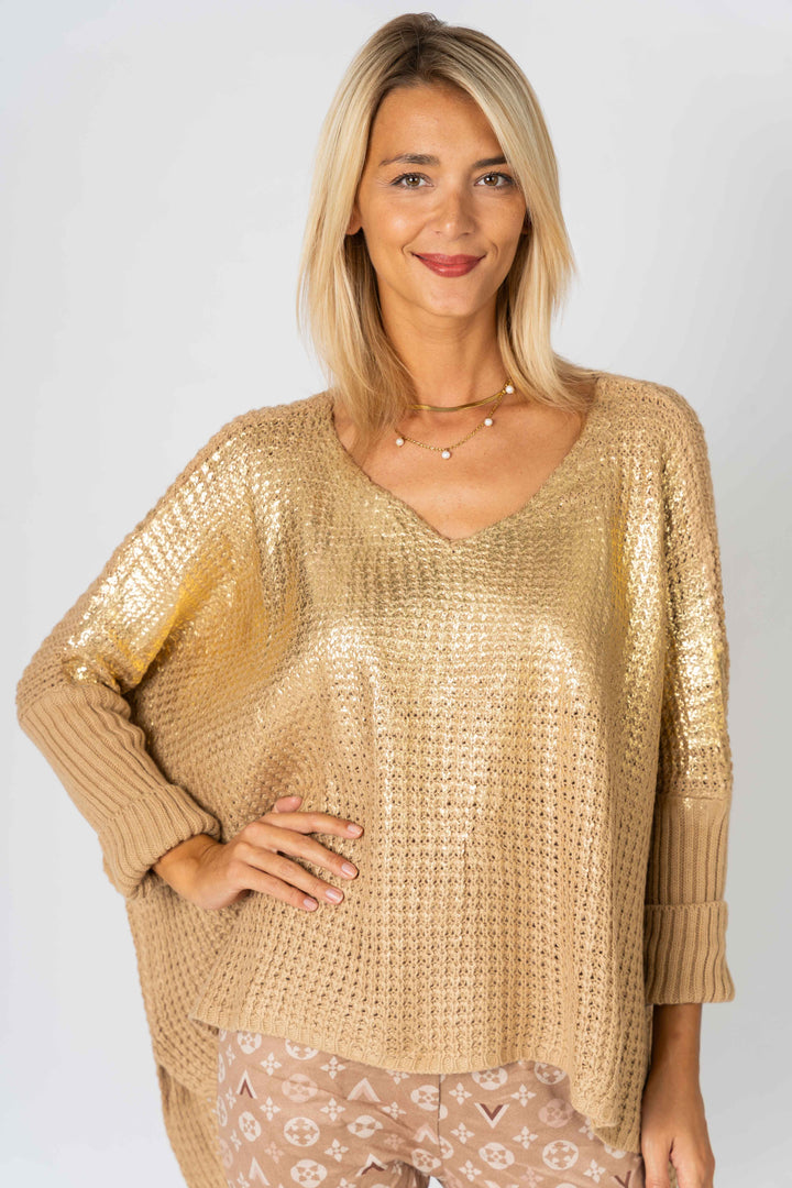Gold Foil Sweater