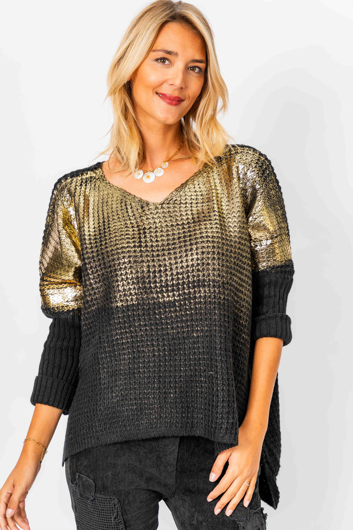 Gold Foil Sweater