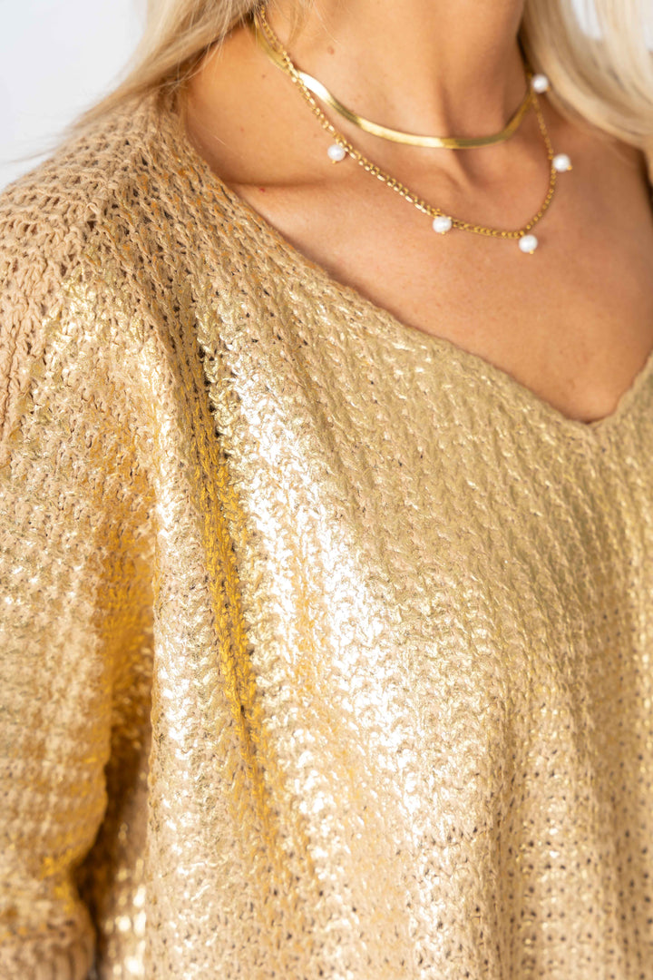 Gold Foil Sweater