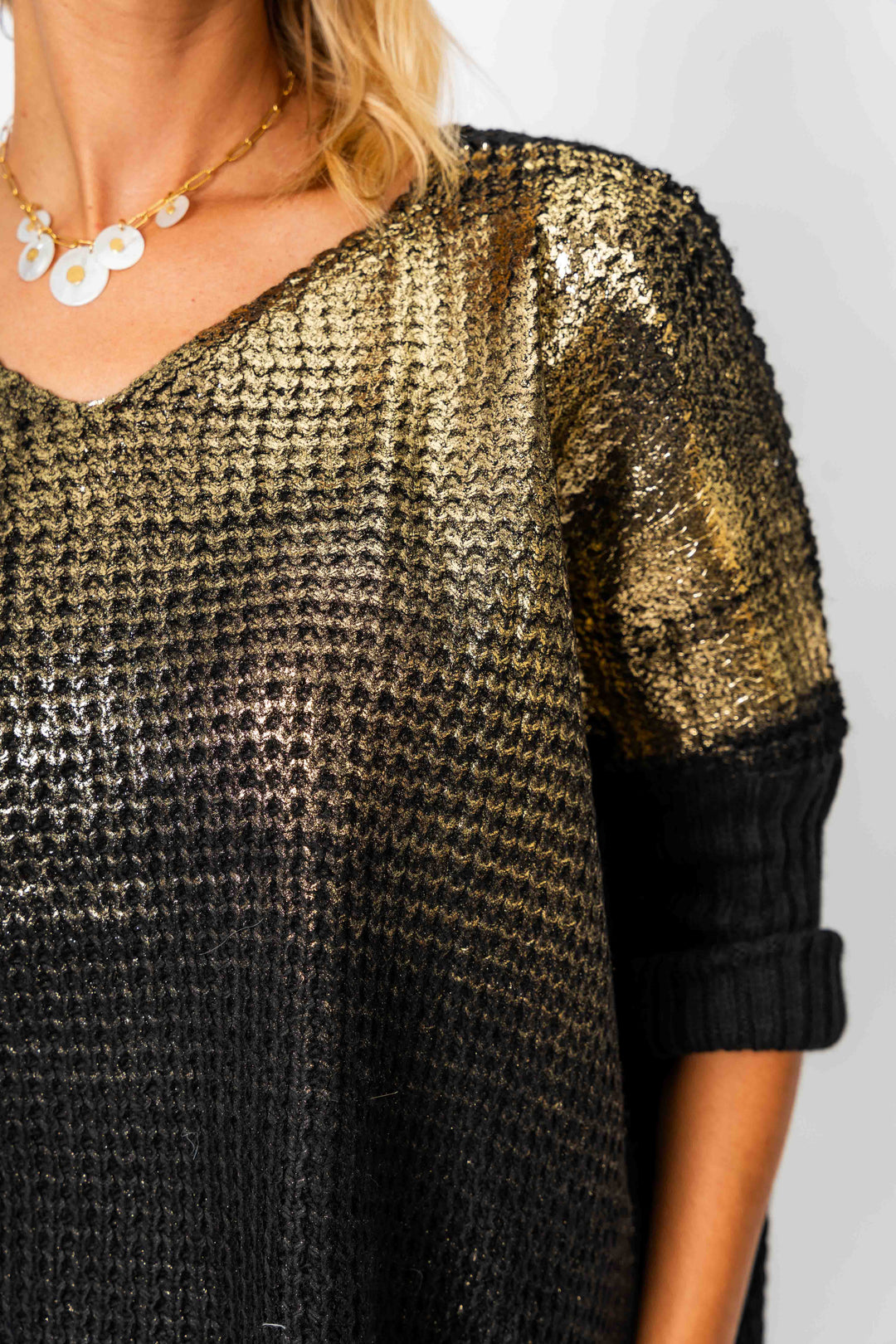 Gold Foil Sweater