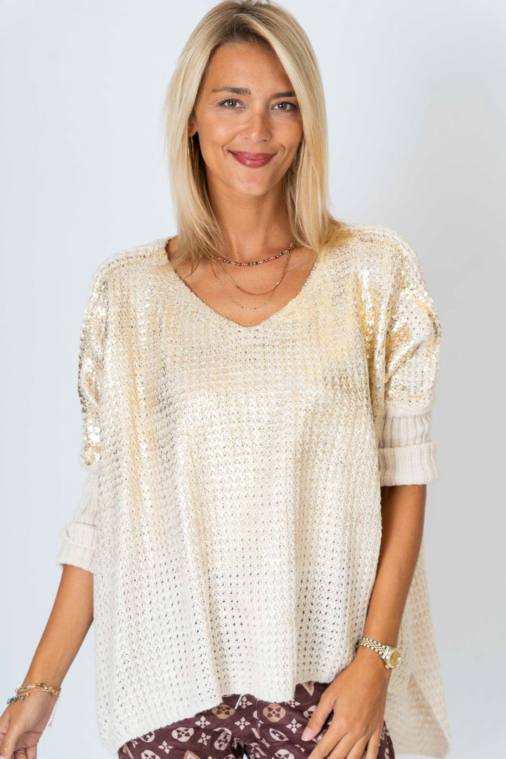 Gold Foil Sweater