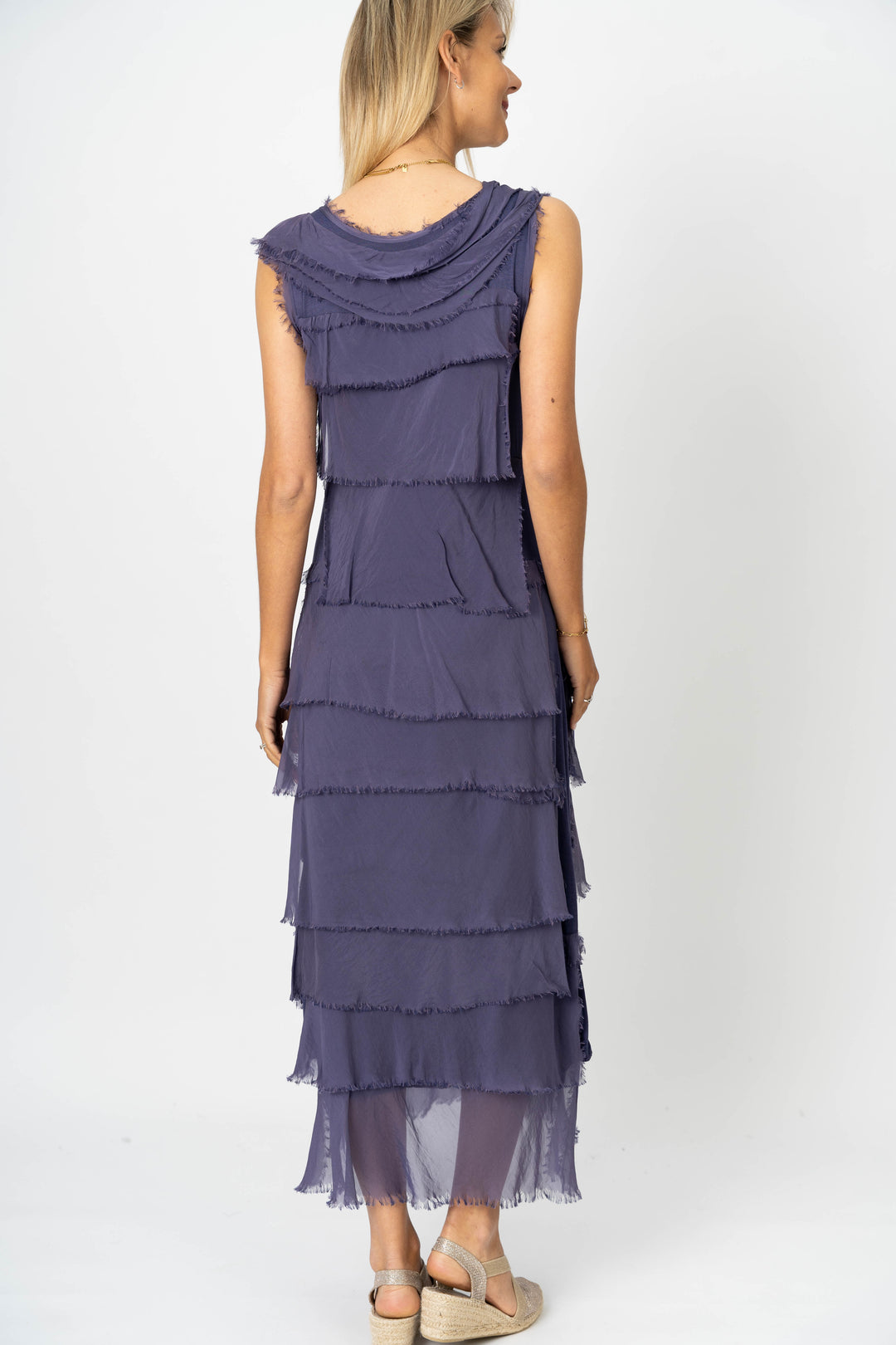 2031 Silk maxi Ruffle Dress