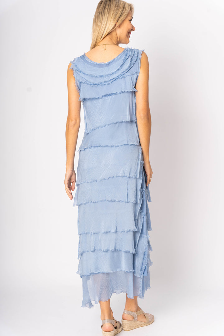 2031 Silk maxi Ruffle Dress