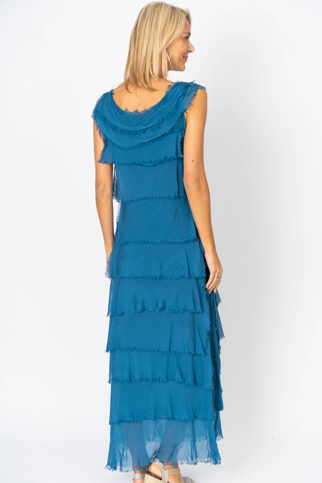 2031 Silk maxi Ruffle Dress