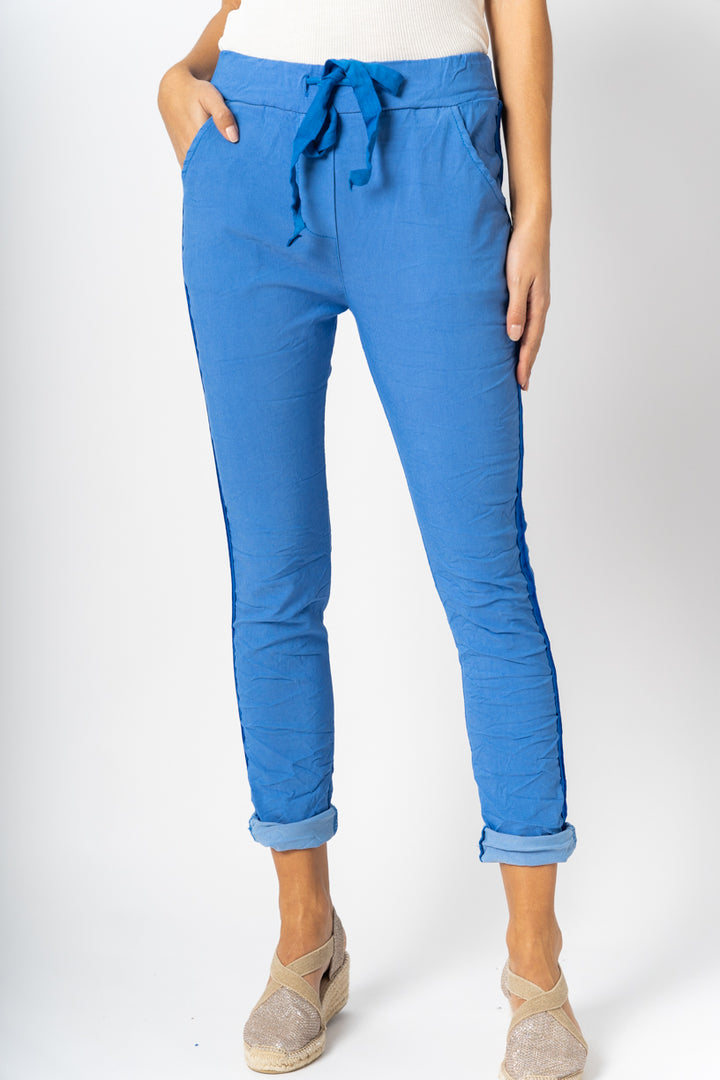 2120HW - Italian Jogger pants with Satin Ribbon