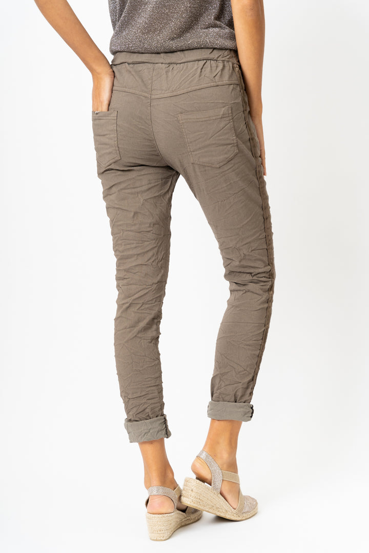 2120HW - Italian Jogger pants with Satin Ribbon