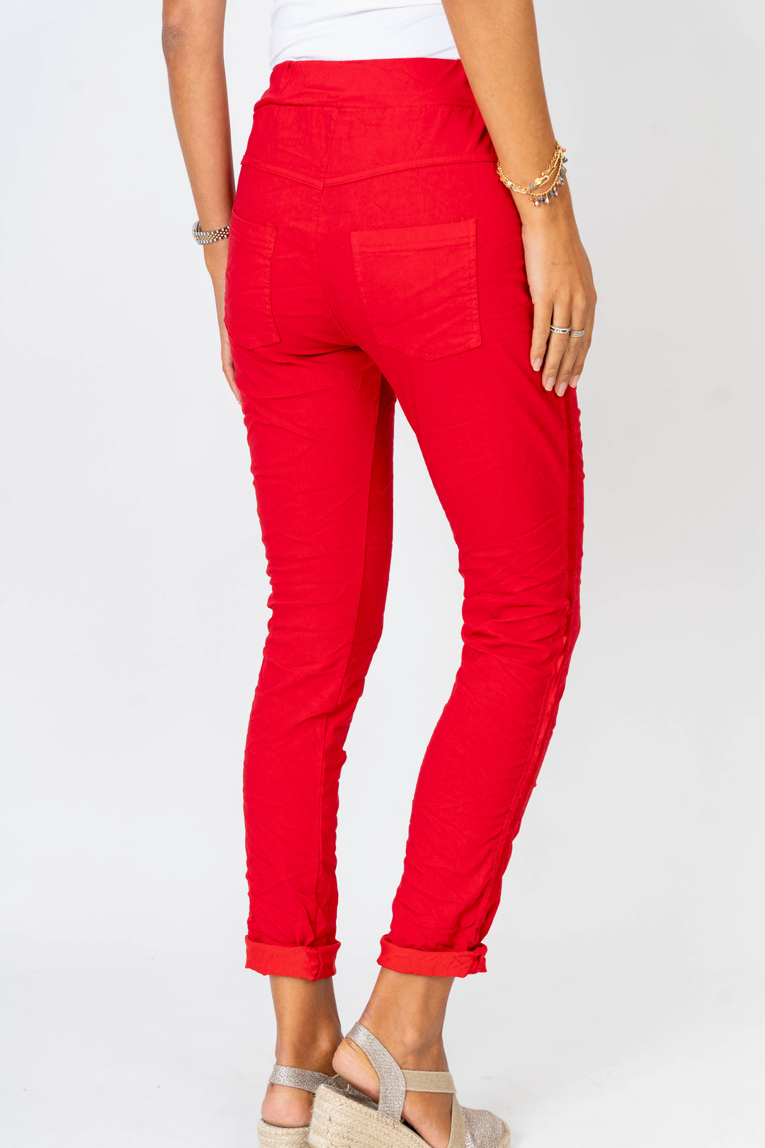 2120HW - Italian Jogger pants with Satin Ribbon