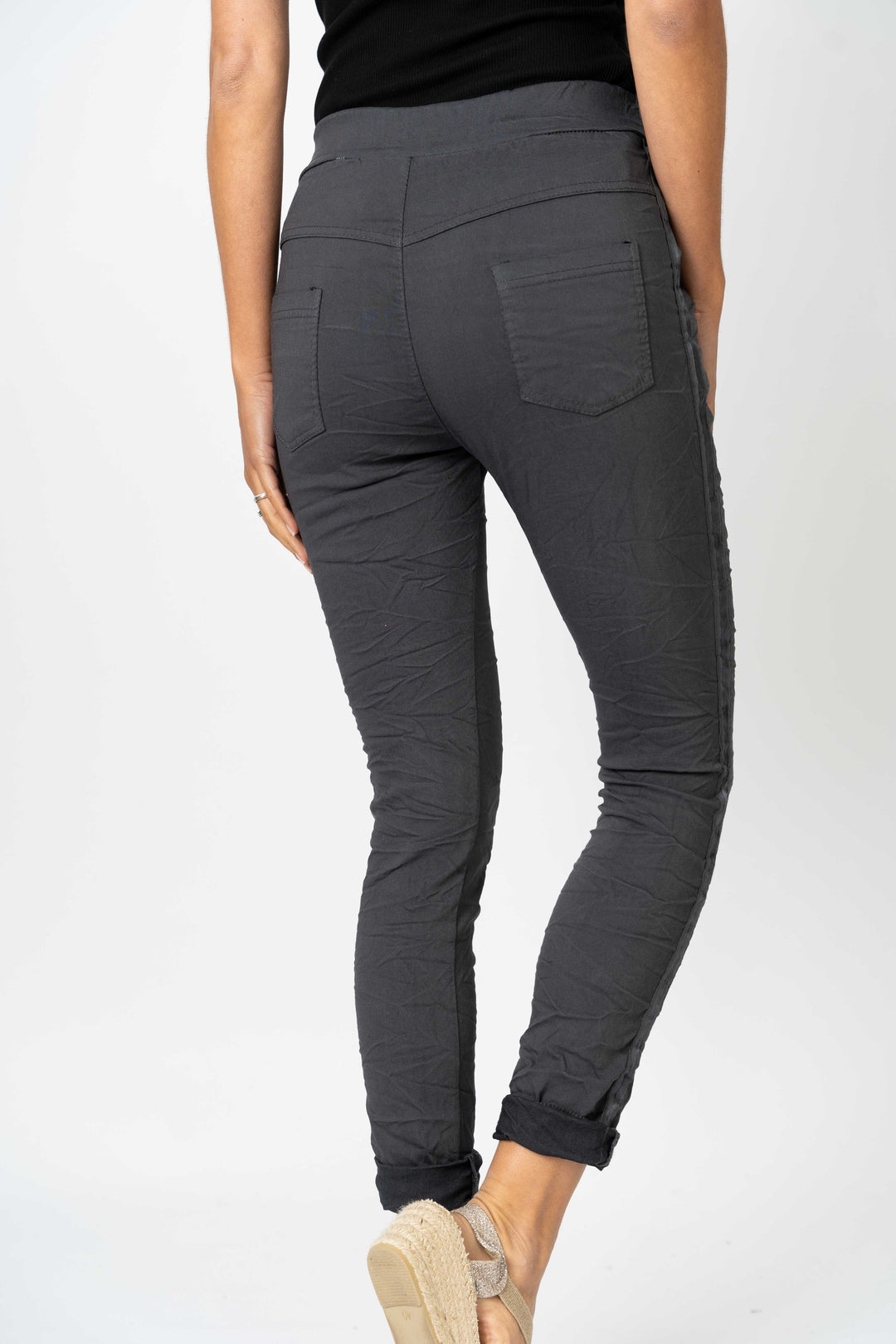 2120HW - Italian Jogger pants with Satin Ribbon