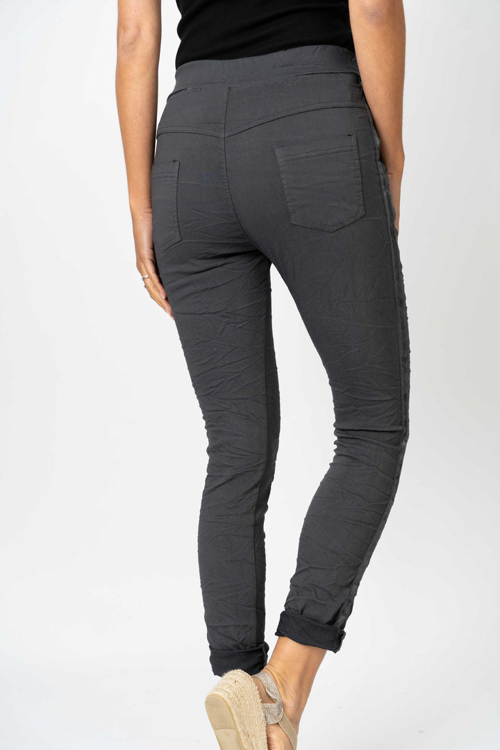 2120HW - Italian Jogger pants with Satin Ribbon