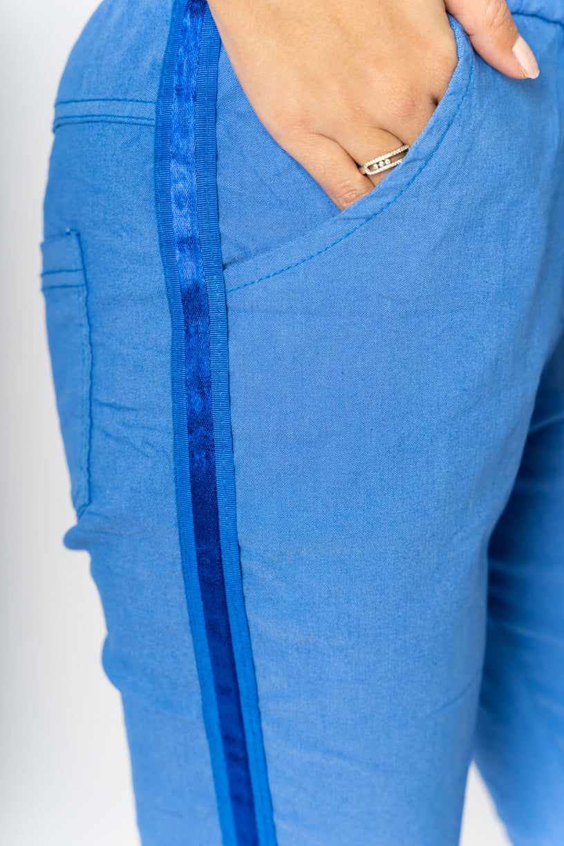 2120HW - Italian Jogger pants with Satin Ribbon