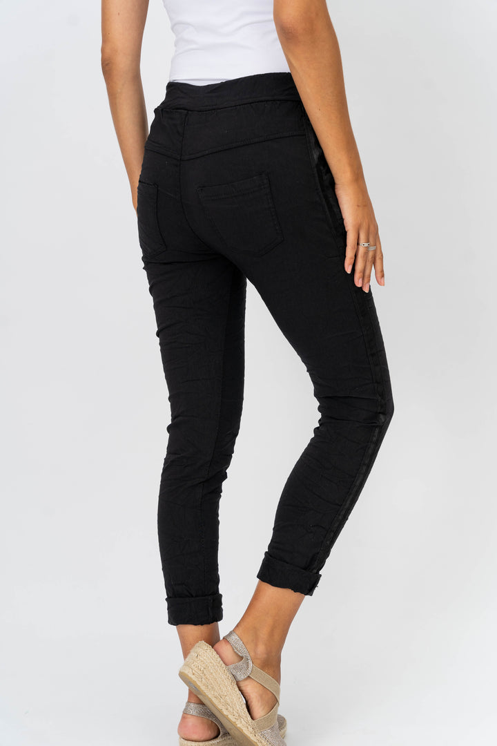 2120HW - Italian Jogger pants with Satin Ribbon