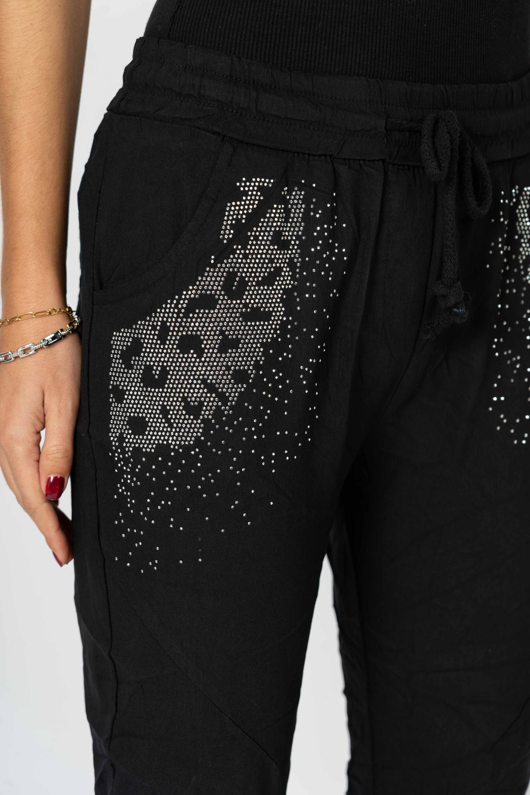 21655 "Cheetah" Rhinestone Stretchy Pant