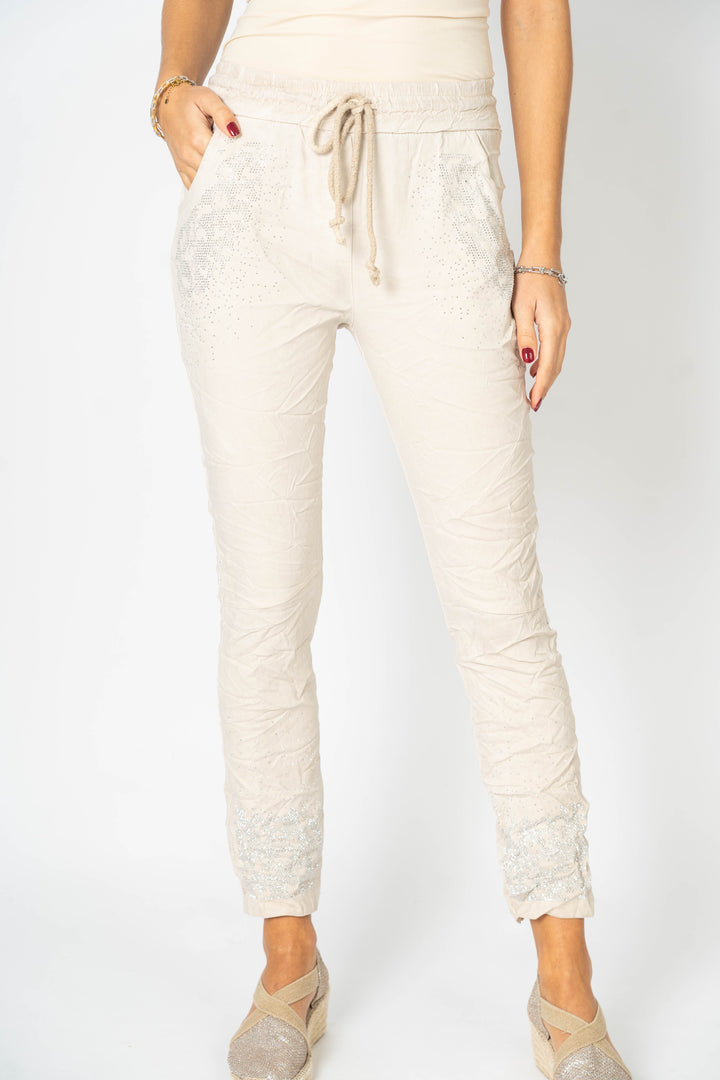 21655 "Cheetah" Rhinestone Stretchy Pant