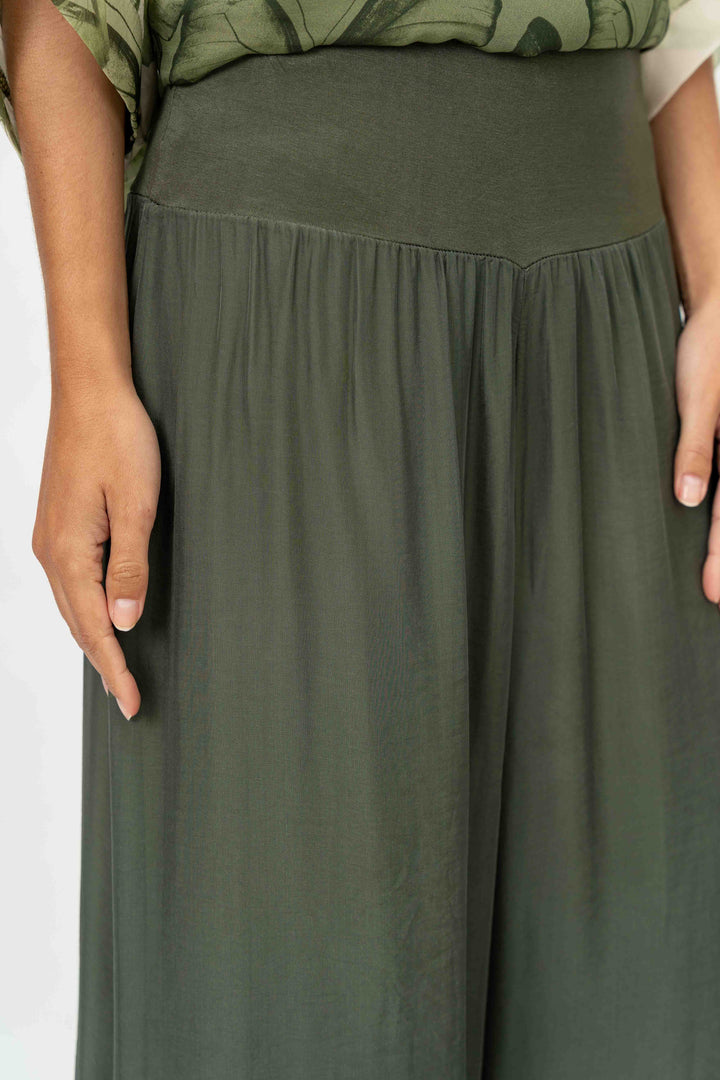 2184 - Silk Pant Slit on side