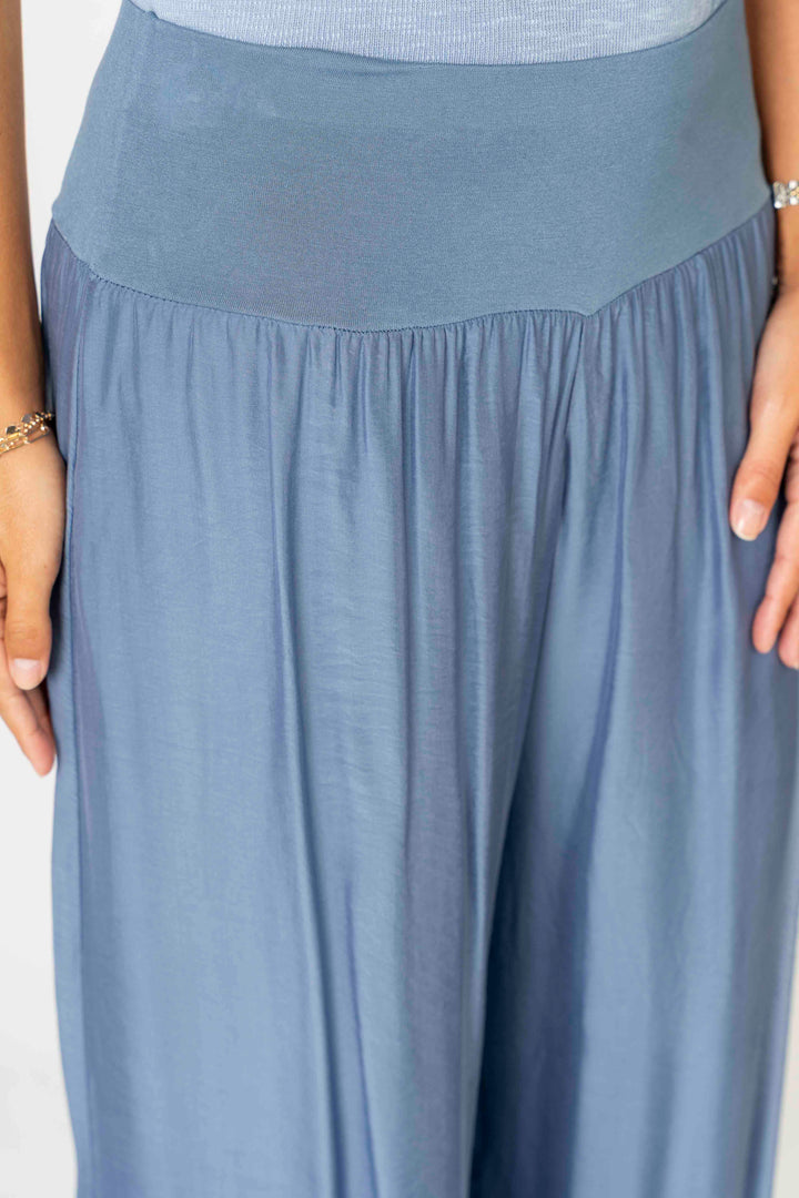 2184 - Silk Pant Slit on side