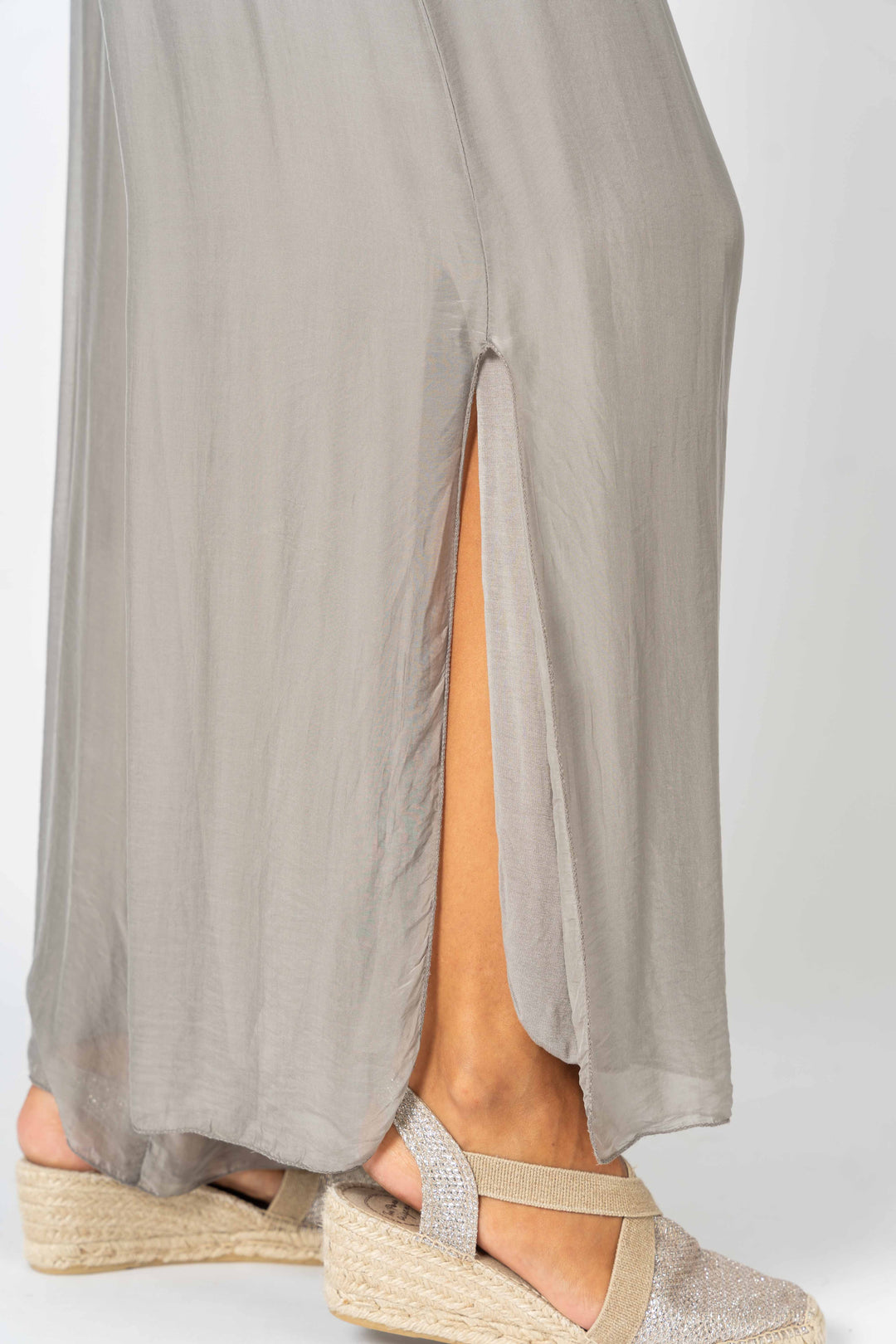 2184 - Silk Pant Slit on side