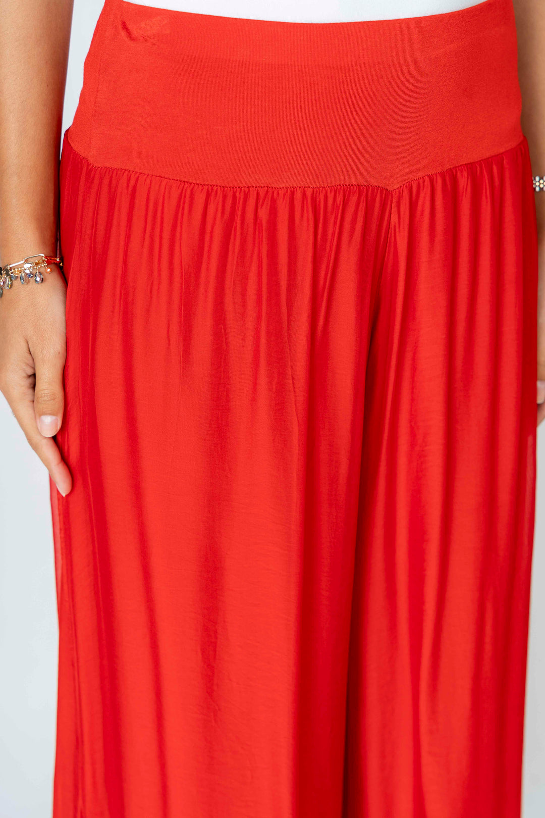 2184 - Silk Pant Slit on side