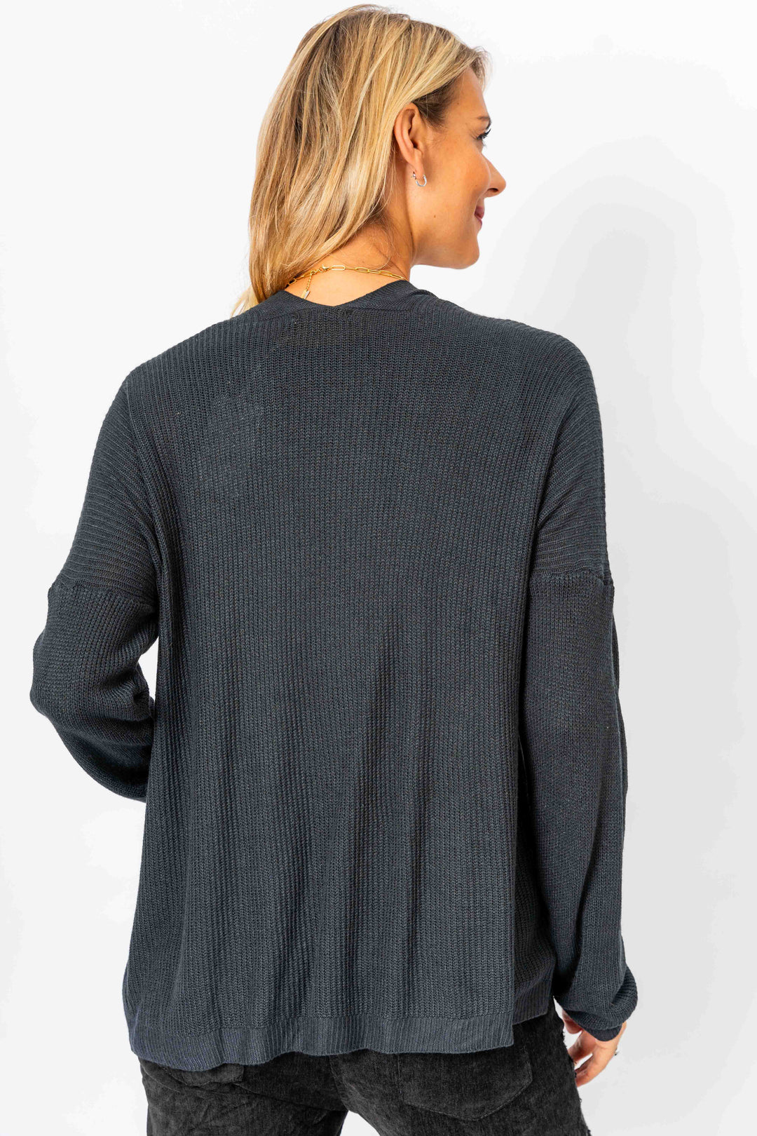 28099 - Gold shimmer knitted Cardigan