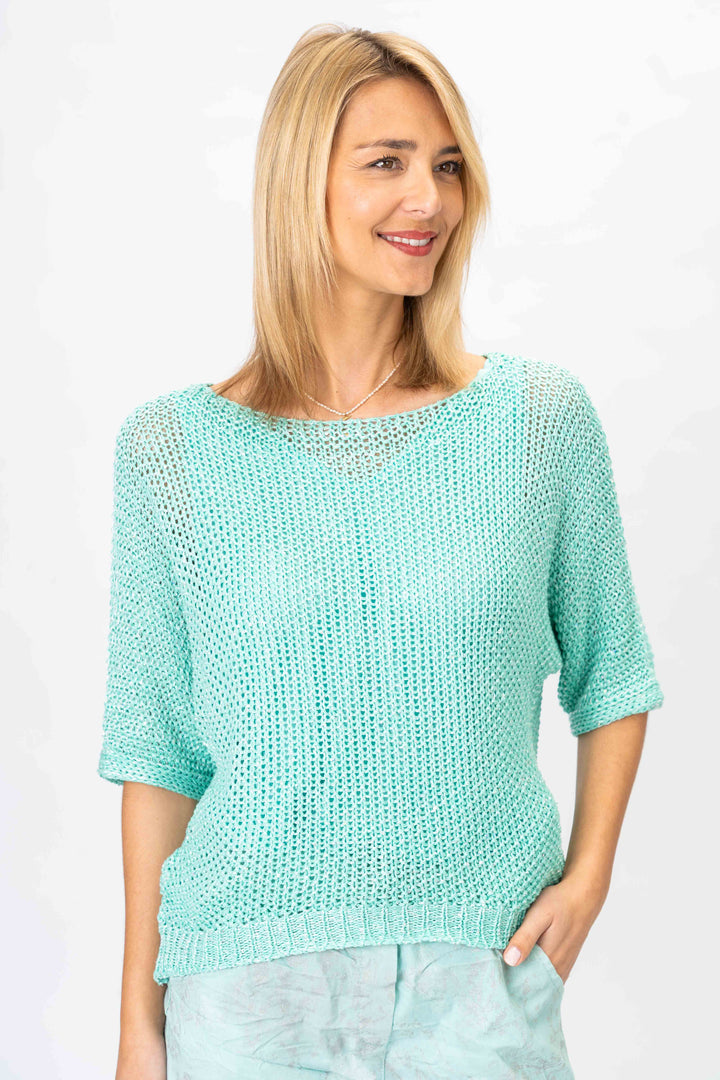 650 Sweater shimmer thread and sequins