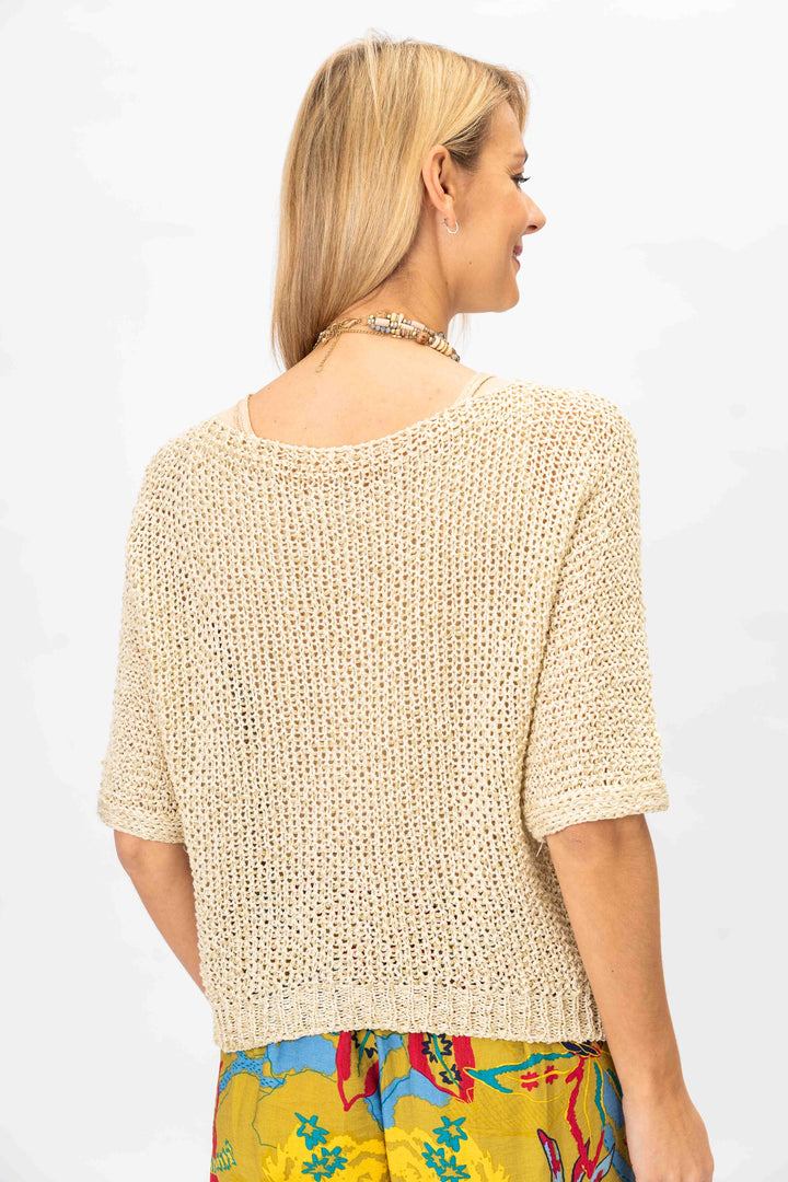 650 Sweater shimmer thread and sequins