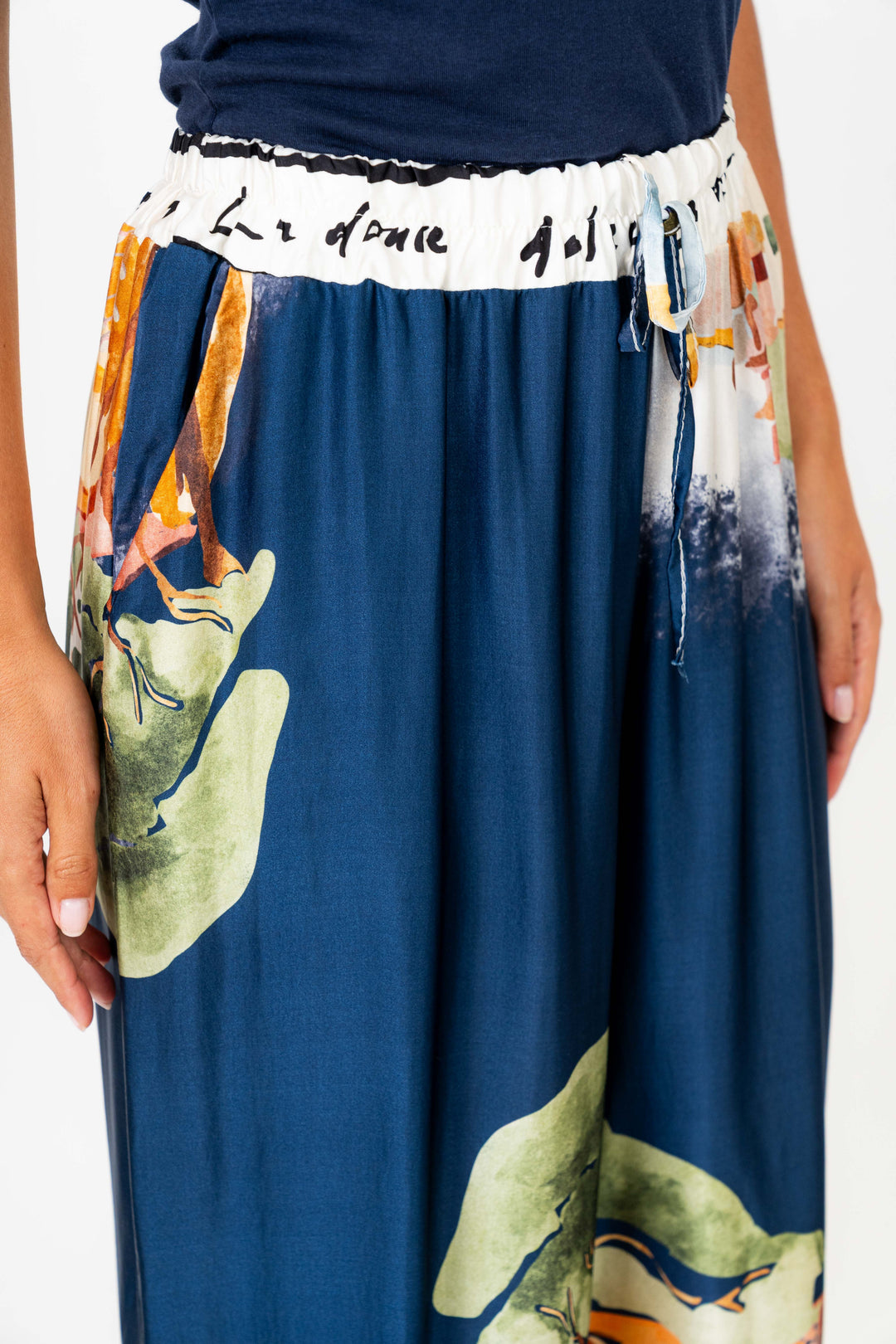 9826 "Village" Print Palazzo