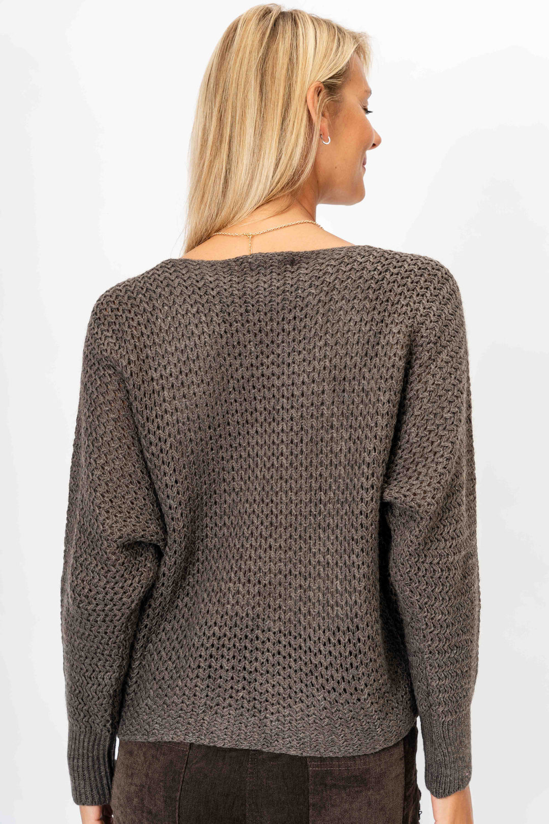 7758PL - Open Knit Sweater