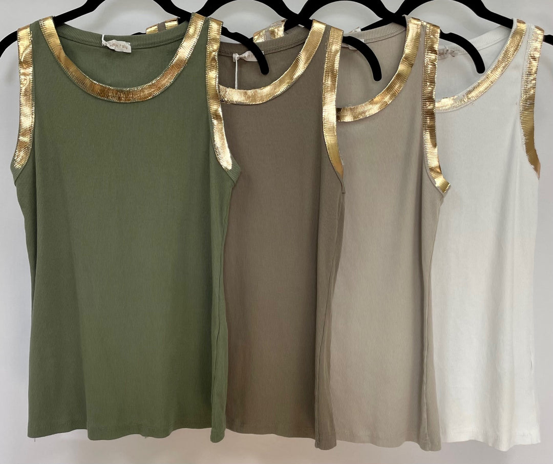 83775 Metallic Foil Detailed Ribbed Italian Tank