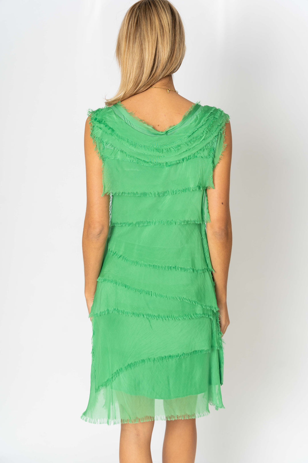 8900HW Silk Ruffle Dress