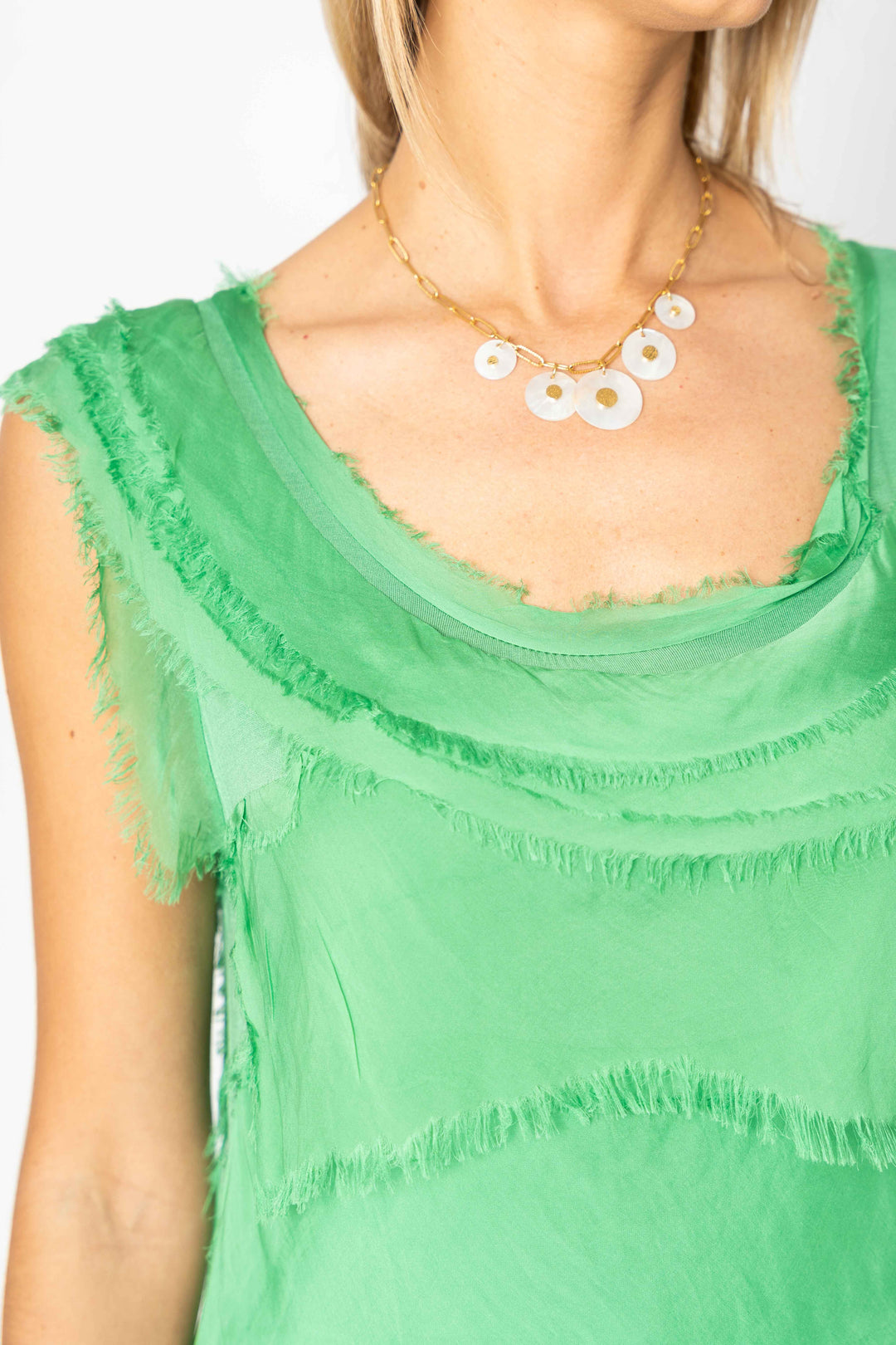 8900HW Silk Ruffle Dress