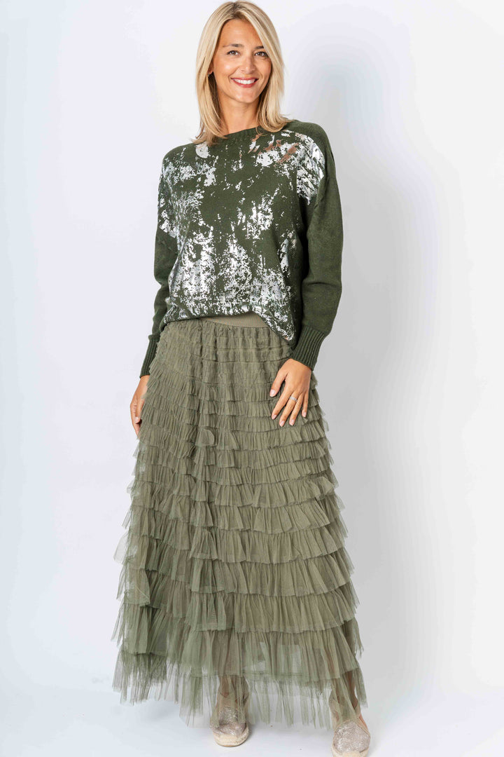 9033S - Silver Foil Sweater