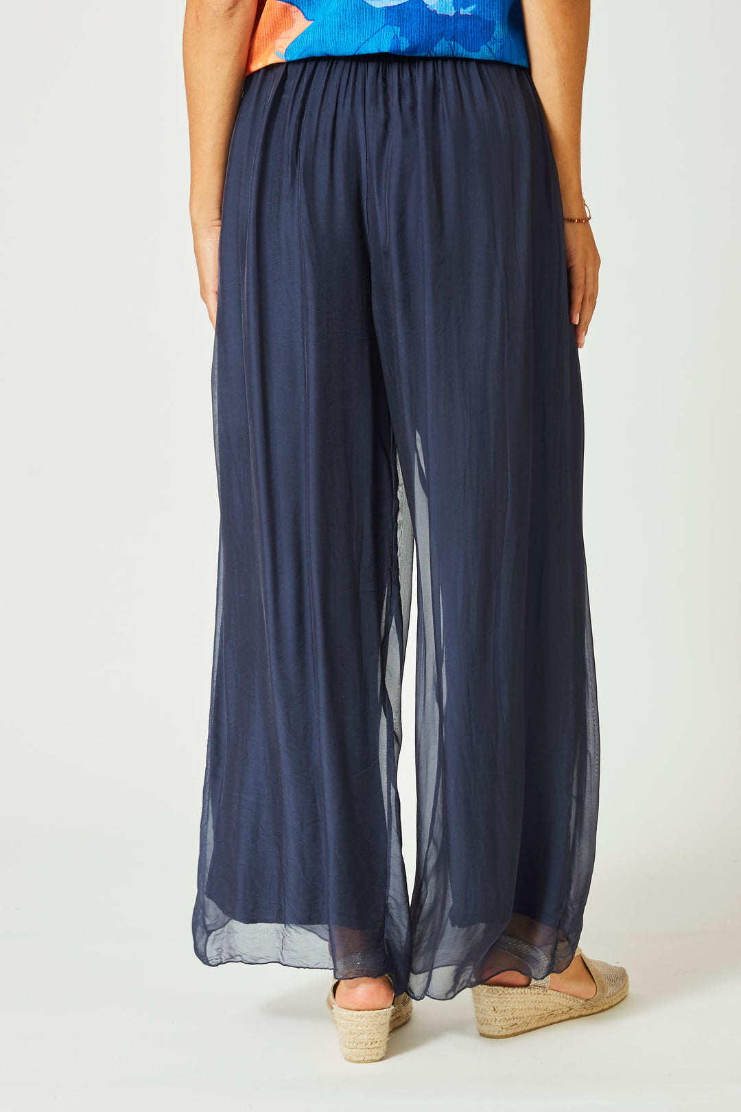 2184 - Silk Pant Slit on side