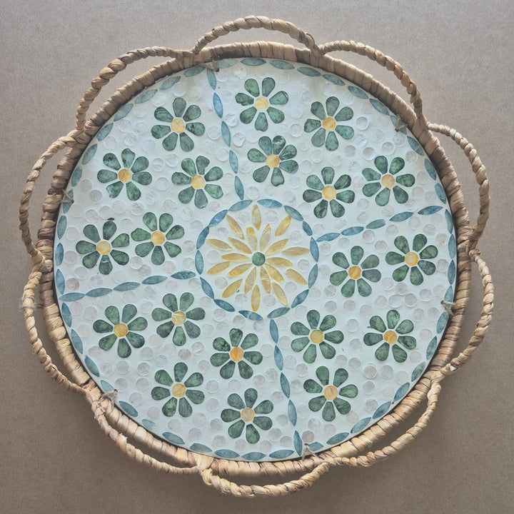 Mosaic Daisy Tray