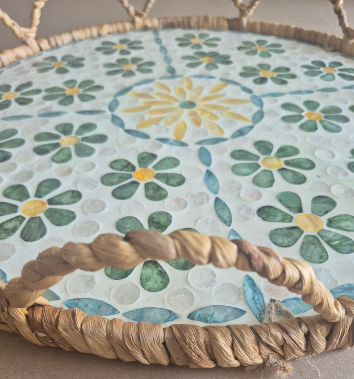 Mosaic Daisy Tray