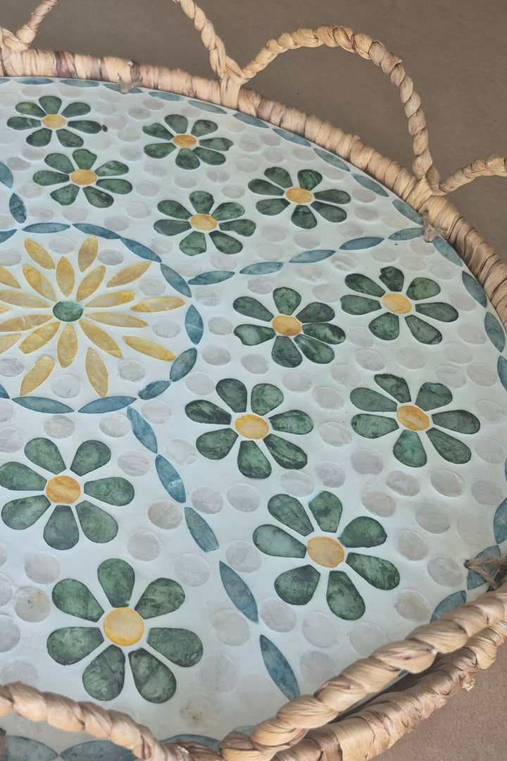 Mosaic Daisy Tray