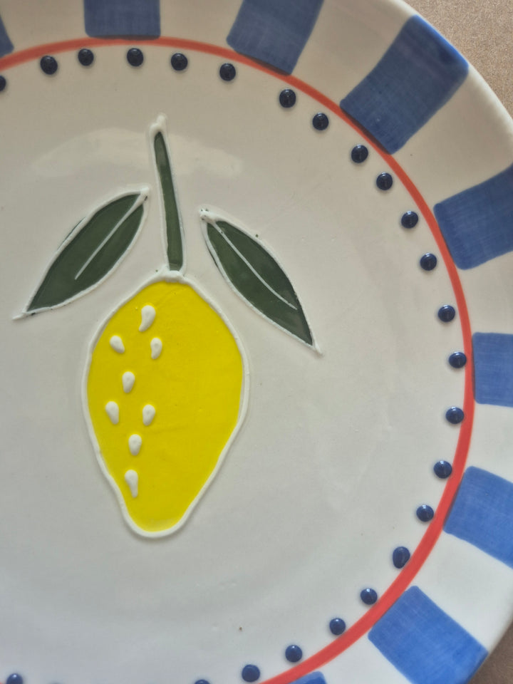 Lemon Grove Ceramic Plates — Set of 4