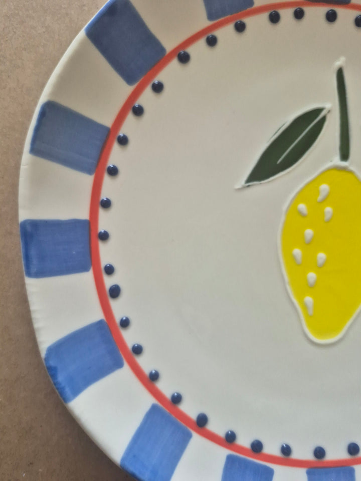 Lemon Grove Ceramic Plates — Set of 4