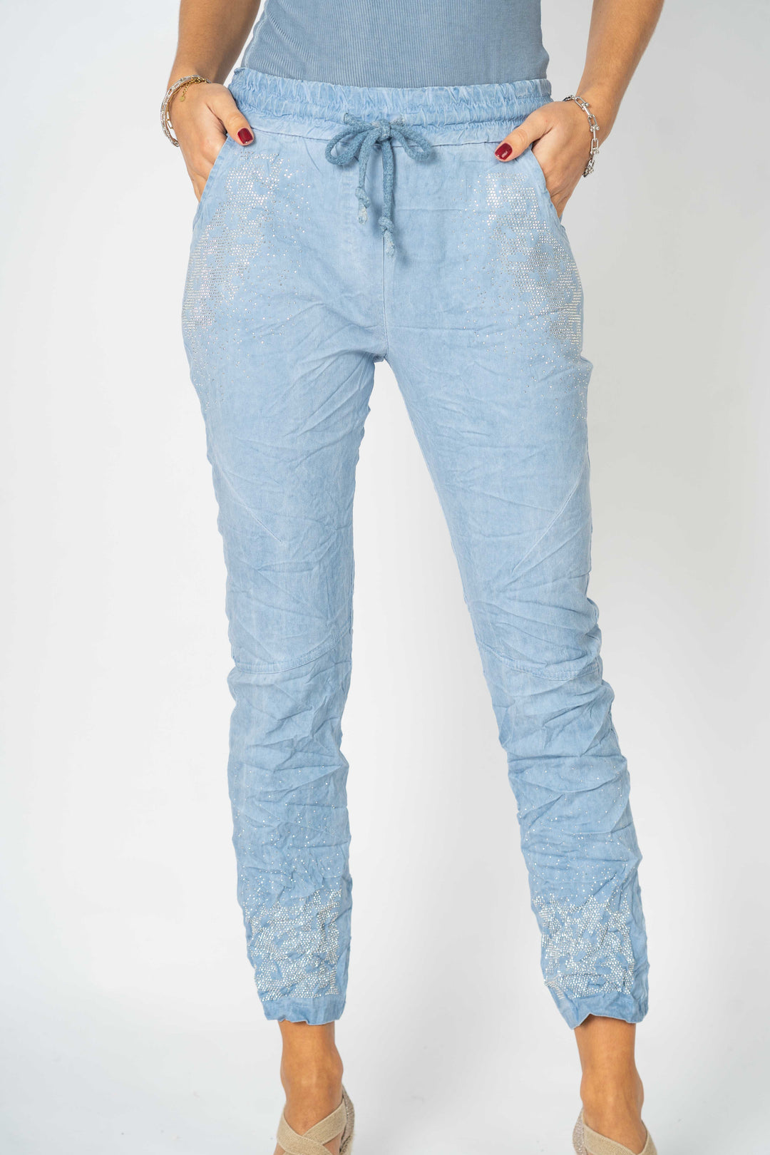 21655 "Cheetah" Rhinestone Stretchy Pant