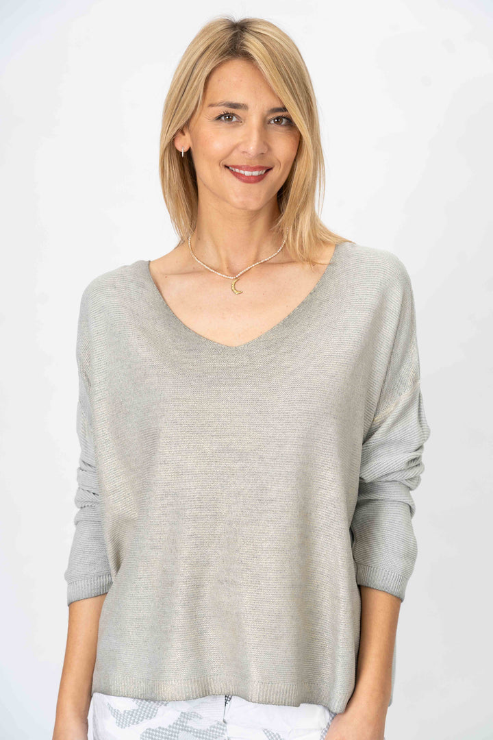 28111 - Gold Shimmer Sweater