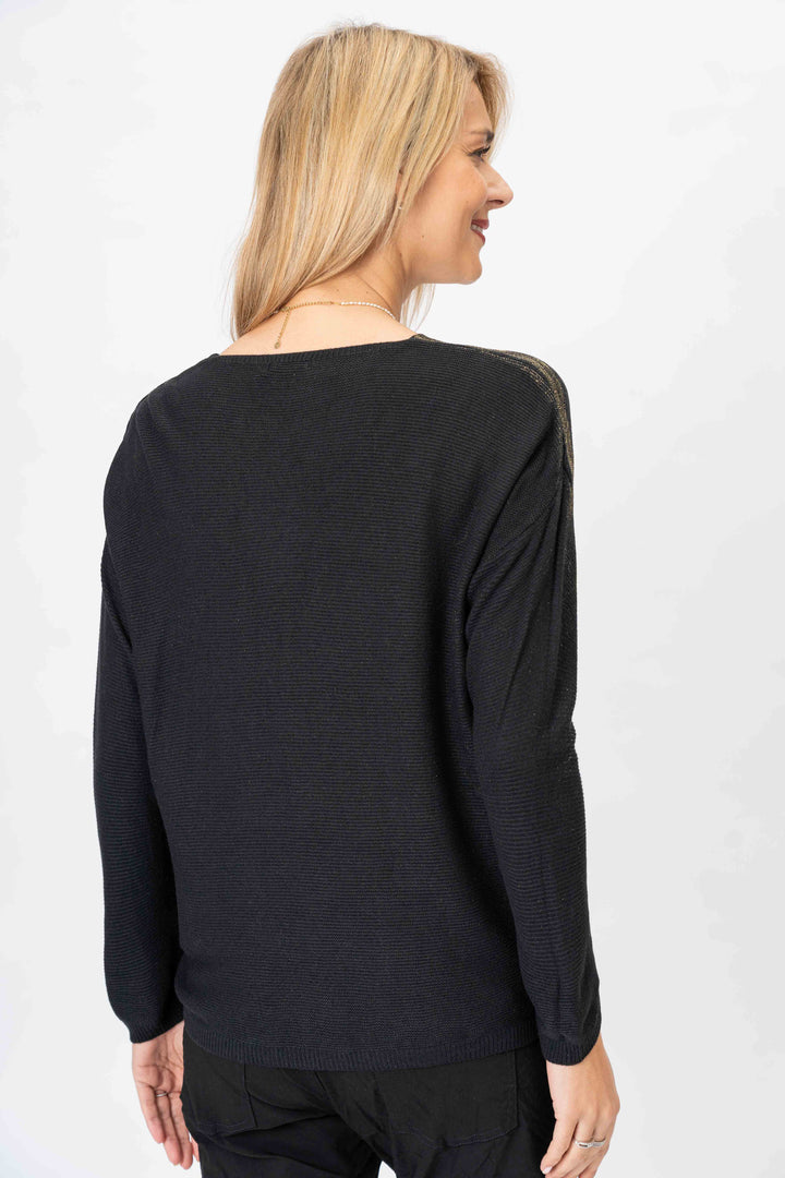 28111 - Gold Shimmer Sweater