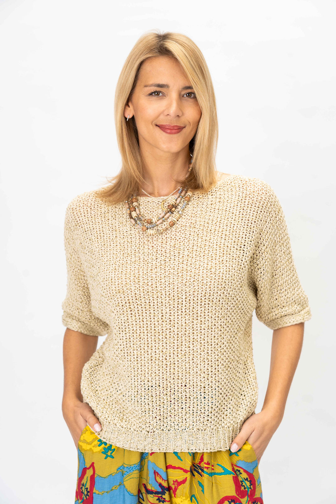 650 Sweater shimmer thread and sequins
