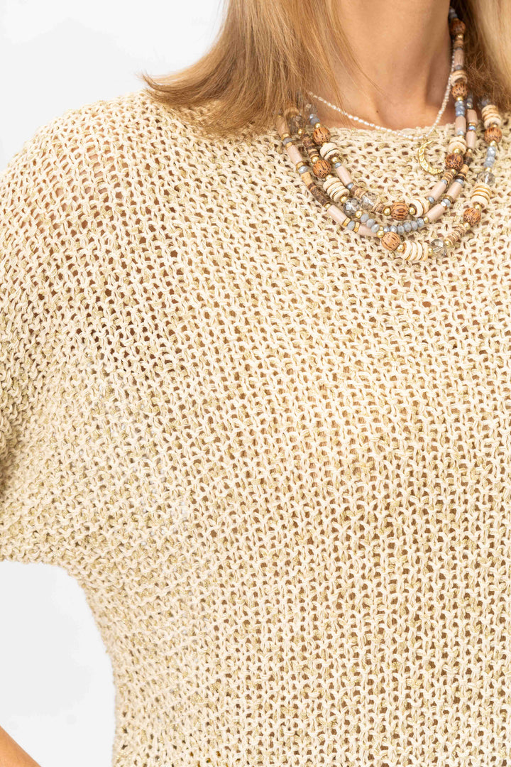 650 Sweater shimmer thread and sequins