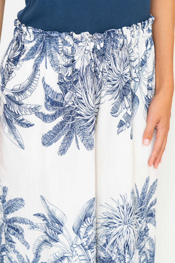6672PALM Palm Print Pant