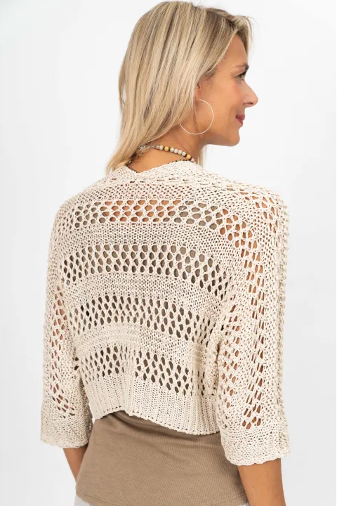 Openwork Knit Cardigan