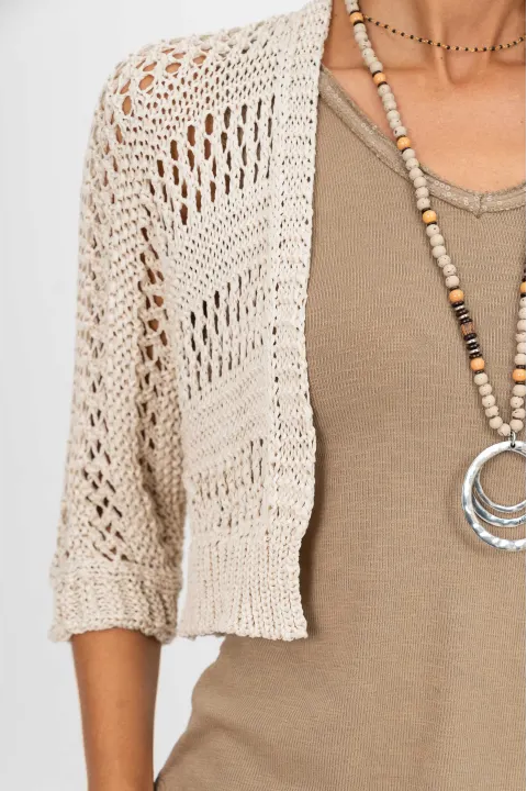 Openwork Knit Cardigan