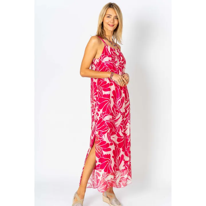 Floral Silk Maxi Dress