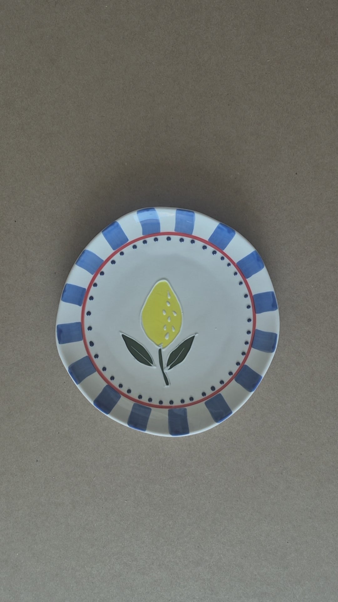 Lemon Grove Ceramic Plates — Set of 4