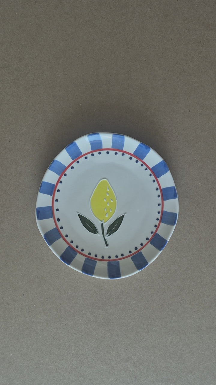 Lemon Grove Ceramic Plates — Set of 4